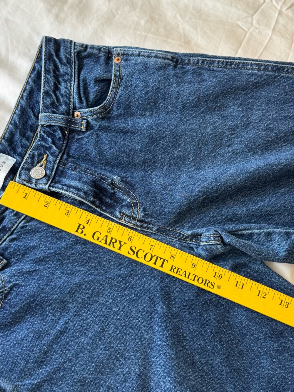 PacSun Women's Wide Leg Jeans in Dark Blue Denim